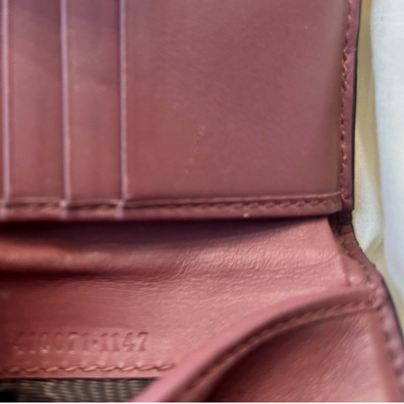 GUCCI GG Blooms Wallet Floral Beige Pink Leather Snap Bifold Purse Snap AUTH EXC - Picture 11 of 11